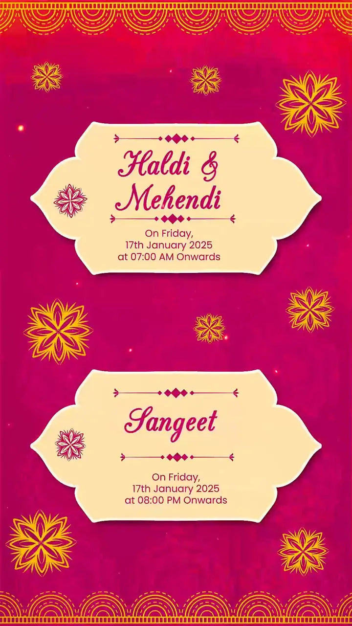 Indian Mandala Wedding Invitation | IN-0009