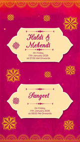 Indian Mandala Wedding Invitation | IN-0009