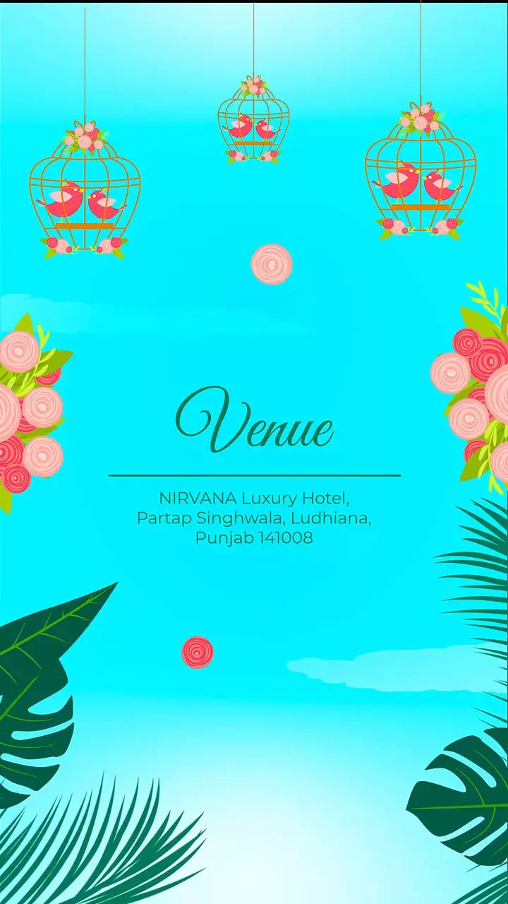 Punjabi Theme Wedding Invitation | IN-0005