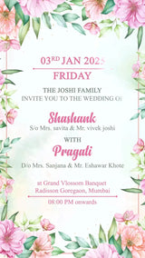 Indian Elegant Theme Invitation | IN-0007