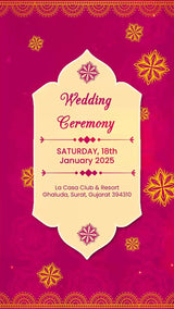 Indian Mandala Wedding Invitation | IN-0009