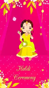 Haldi Ceremony Invitation video | IN-0118