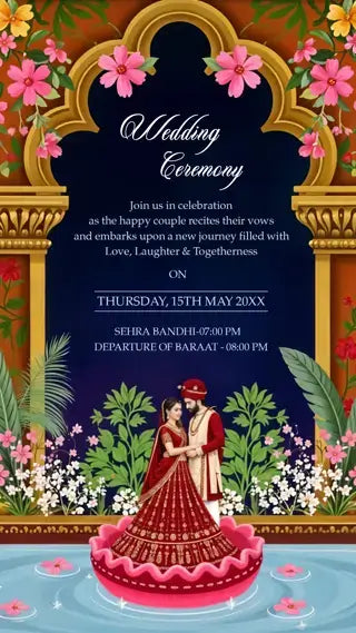 Indian Wedding Invitation Card | IN-0269