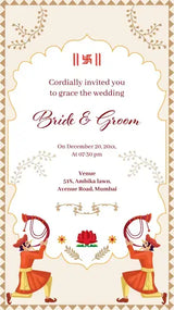 Royal Indian Wedding Card | IN-0207