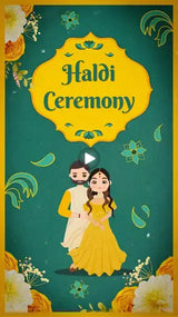 Haldi Ceremony Invitation video | IN-0117