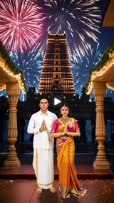 3D South Indian Wedding Invitation Video | IN-0165