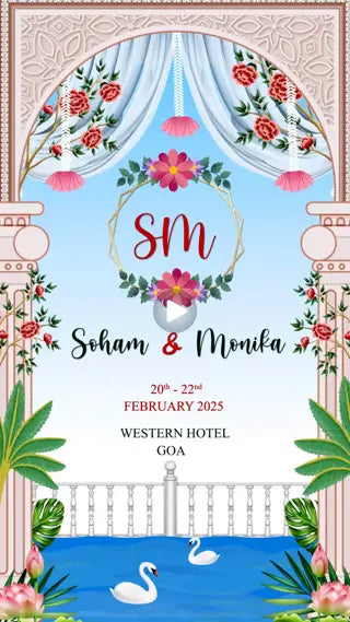 Colorful Indian Wedding Invitation | IN-0034